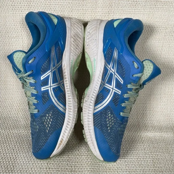 ASICS Gel Kayano 26 Blue Running Shoe Blue Womens 10.5 - Picture 12 of 14